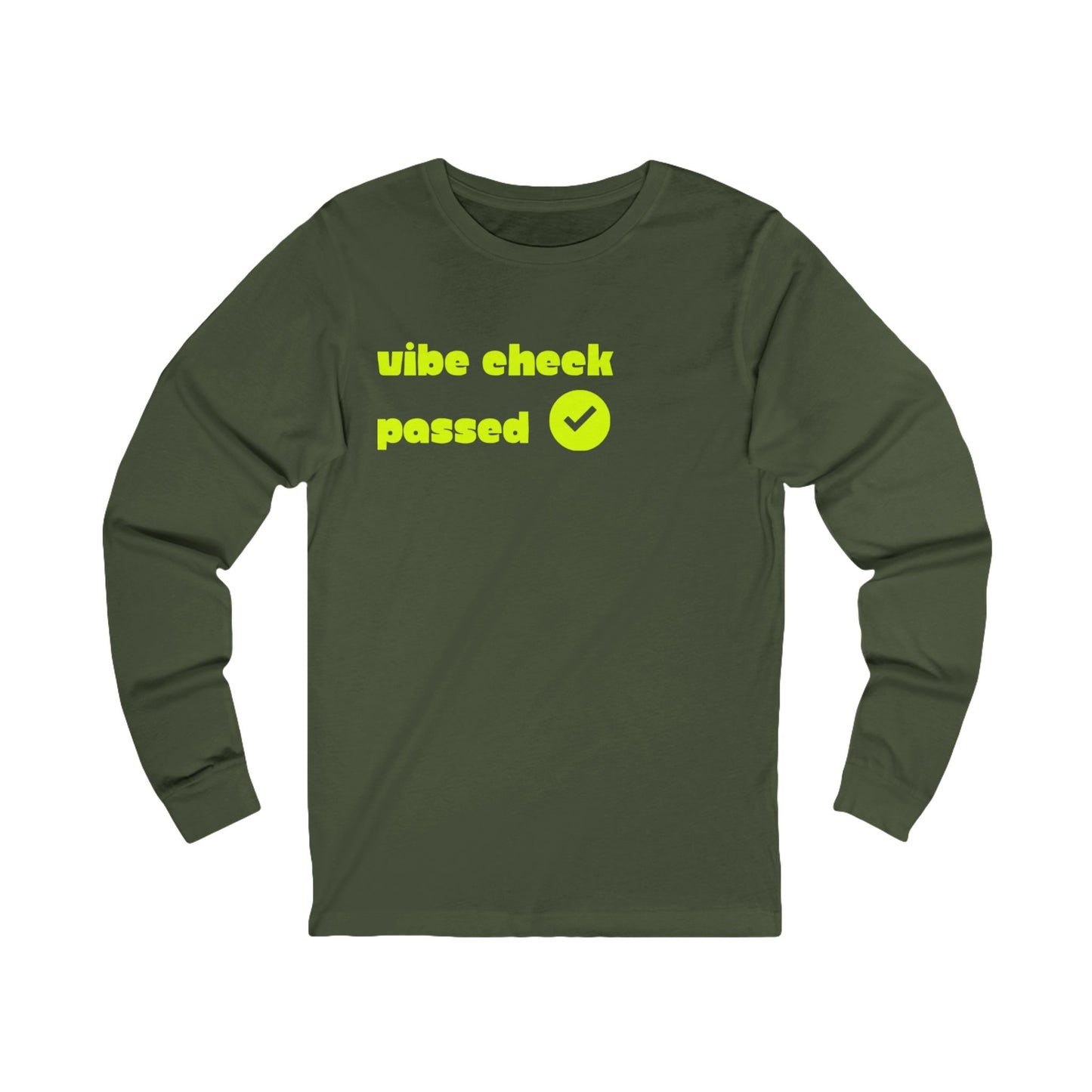 Check the Vibe Long Sleeve Unisex Tee