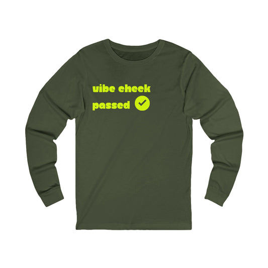 Check the Vibe Long Sleeve Unisex Tee