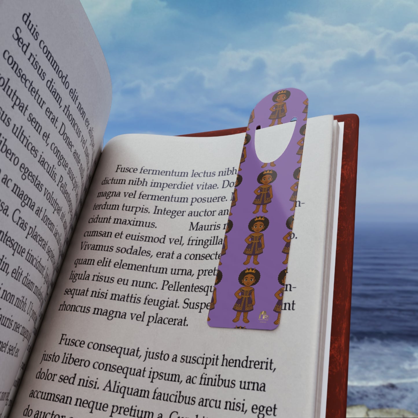 “Little Queen” Aluminum Bookmark – A Playful, Uplifting Companion for Black Girls Who Love to Read