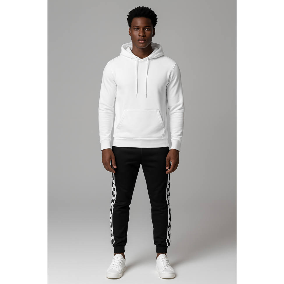 Tribal Side Stripe Joggers for Men – Bold Detail, Everyday Comfort