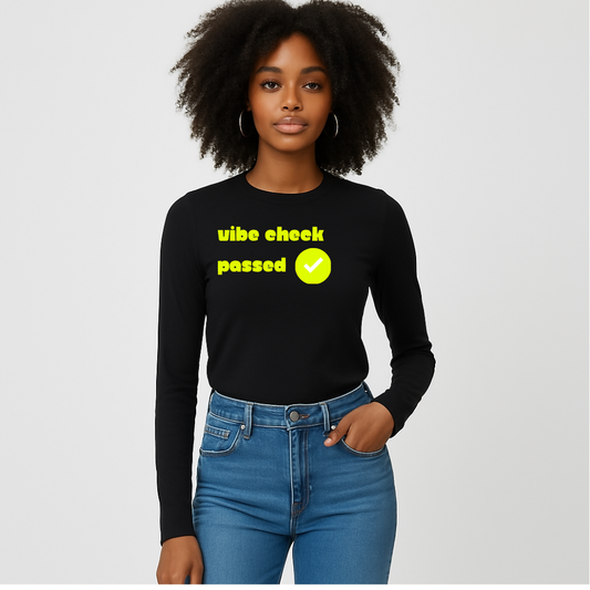 Check the Vibe Long Sleeve Unisex Tee