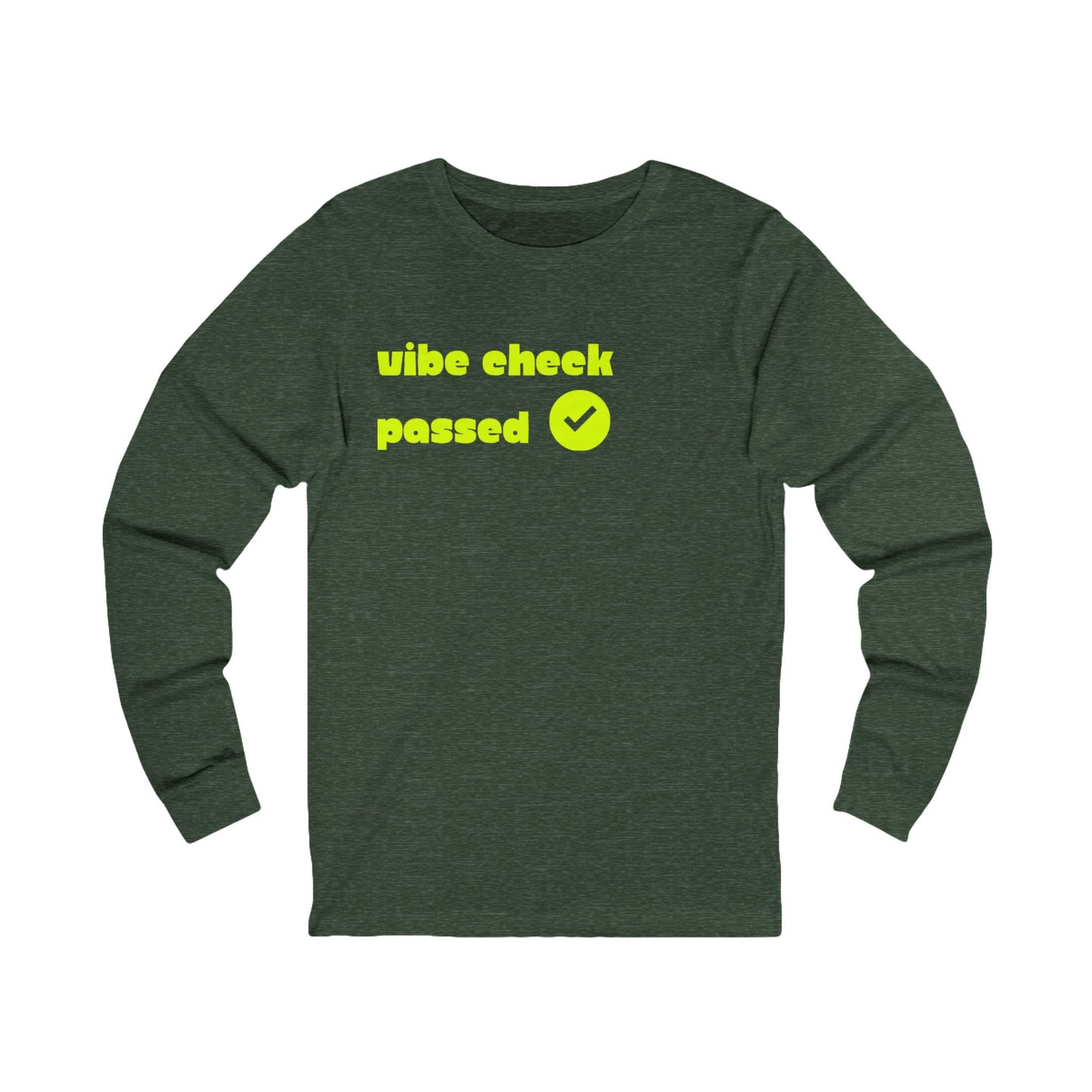 Check the Vibe Long Sleeve Unisex Tee