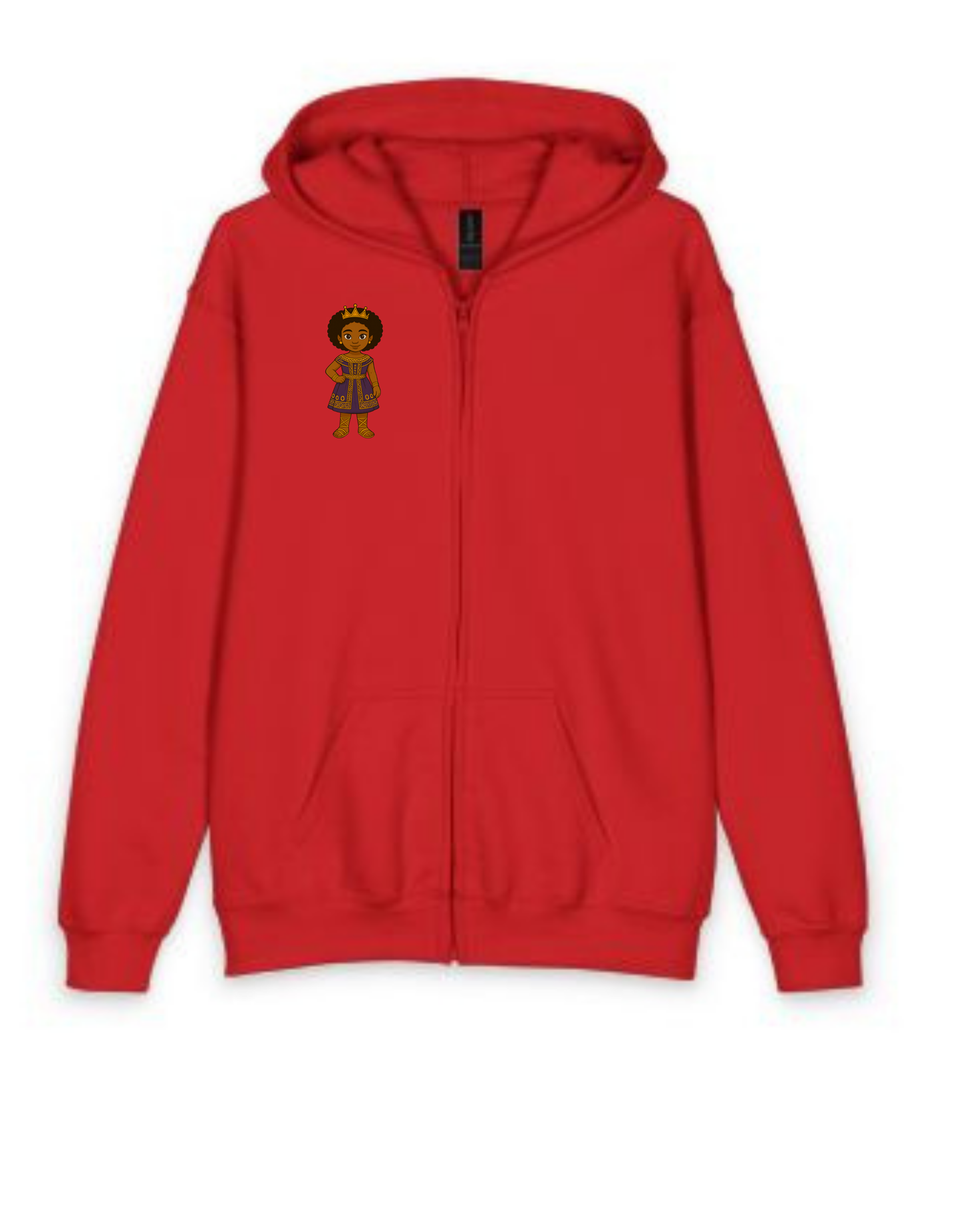 Young Queen – Girl’s Empowerment Youth Zipped Hoodie