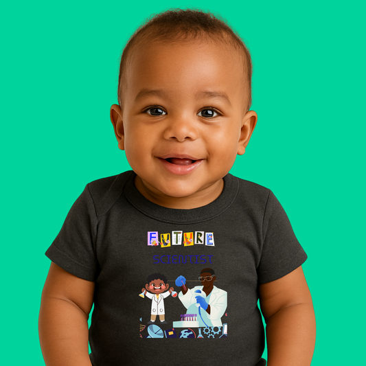 Future Scientist Baby Short Sleeve Onesie for Boys