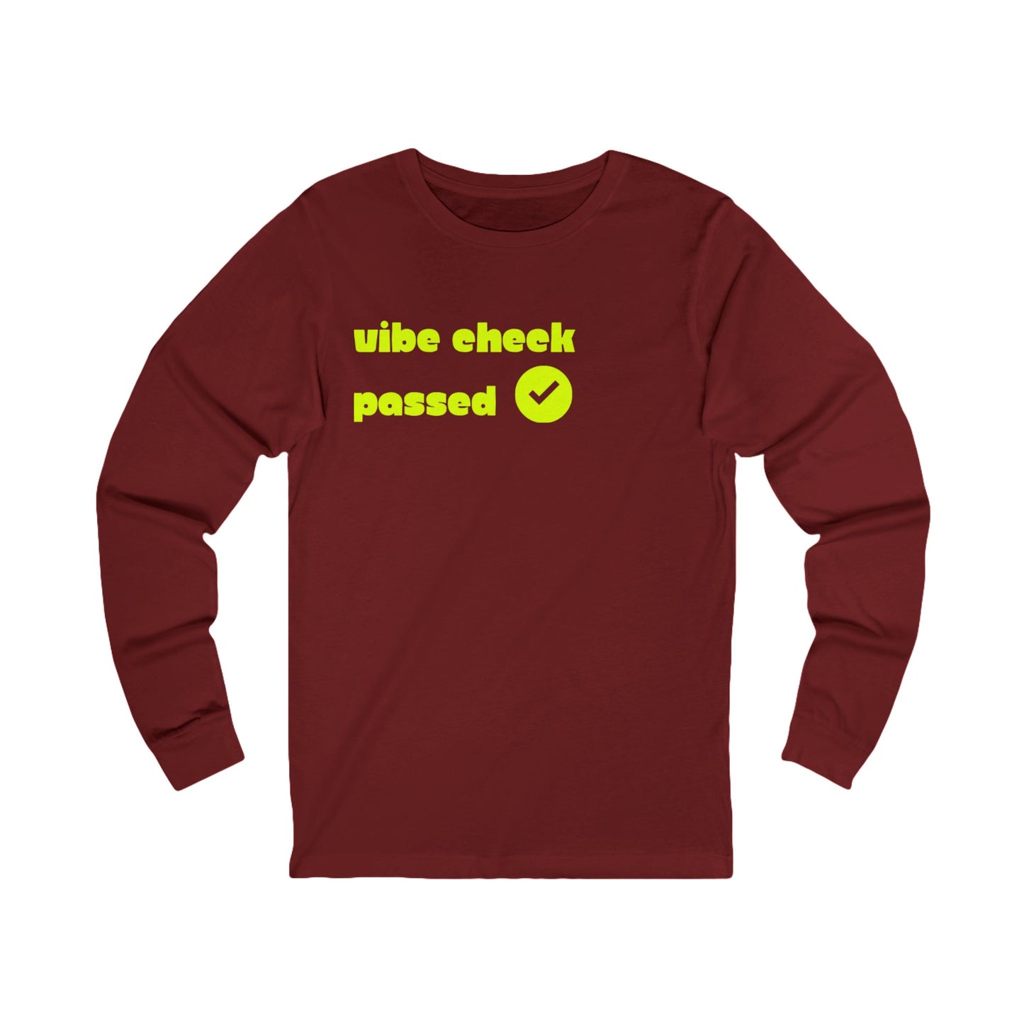Check the Vibe Long Sleeve Unisex Tee
