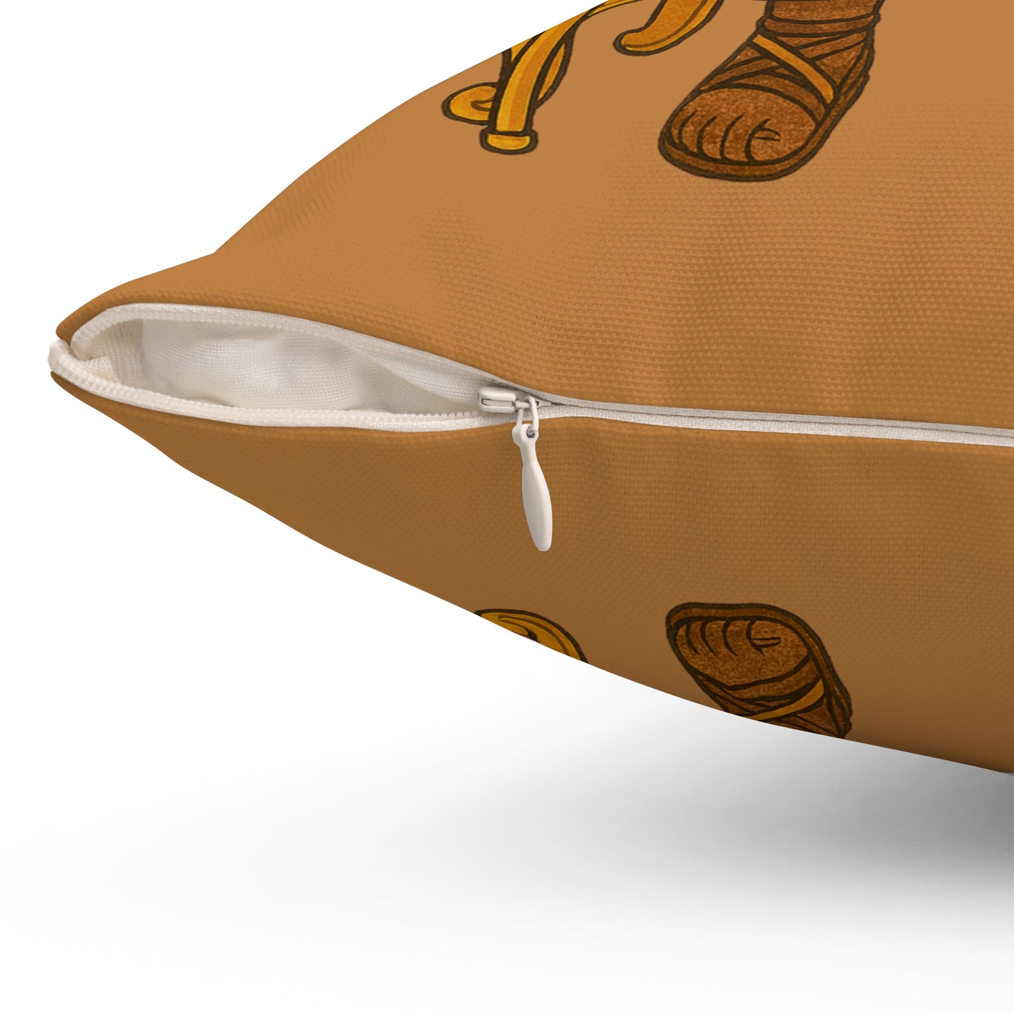 Brown Royal Crown Decorative Throw Pillow