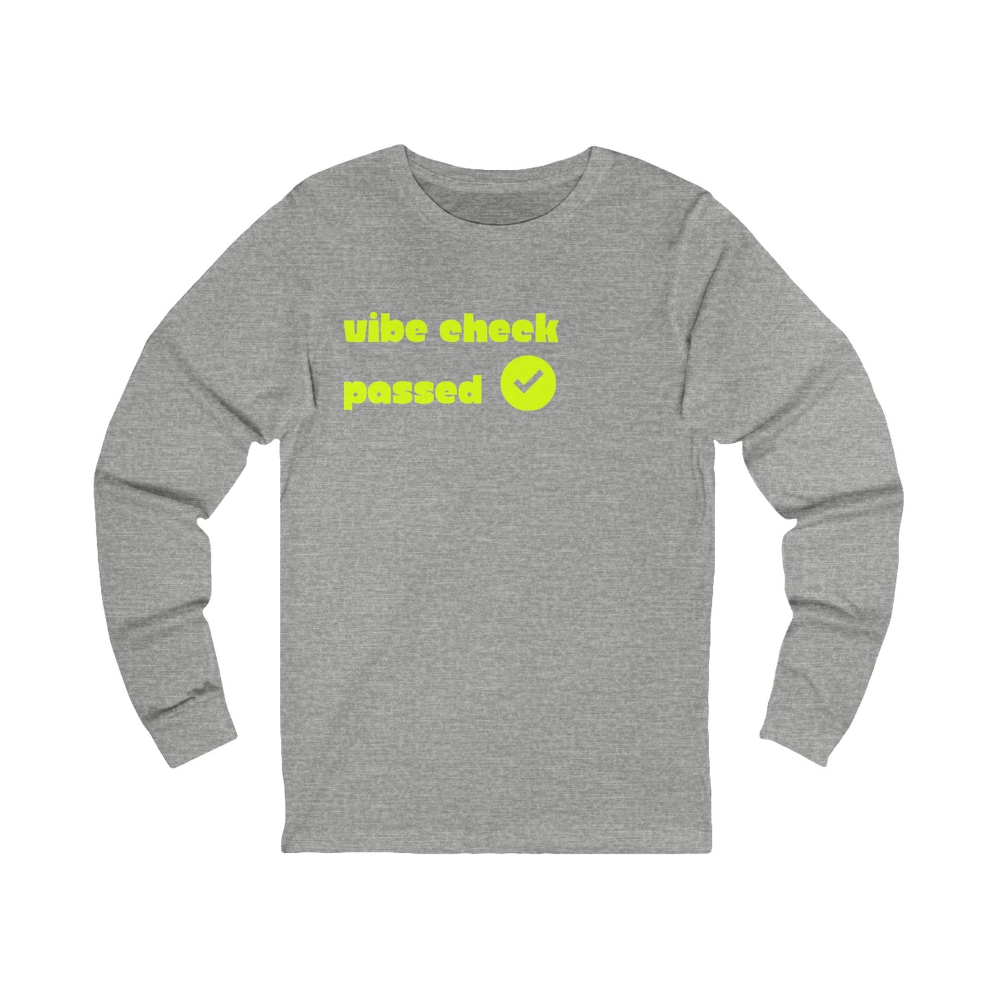 Check the Vibe Long Sleeve Unisex Tee