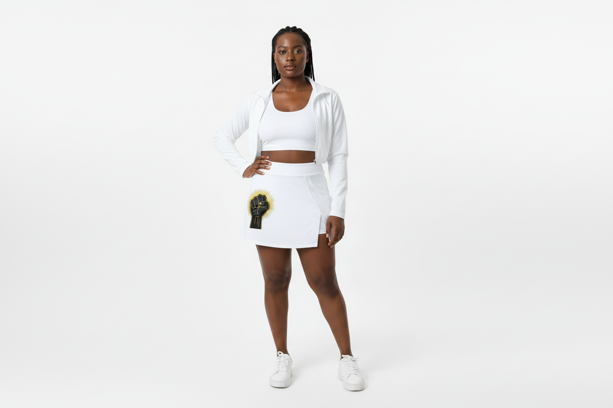 Power Fist A-Line Skirt