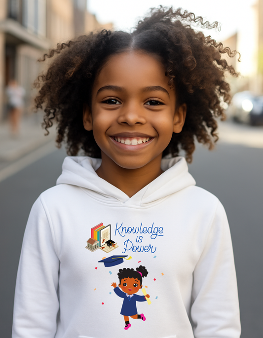 Knowledge Is Power Youth Hoodie for Girls