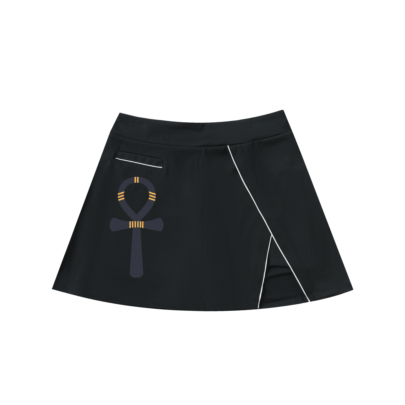 "Sovereign Path" High-Waist A-Line Skirt
