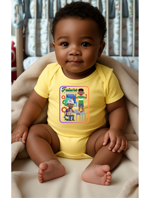 Future Engineer Baby Short Sleeve Onesie for Boys