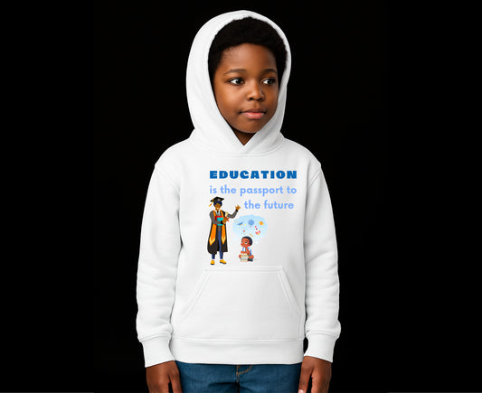 Education Is Key Youth Hoodie for Boys