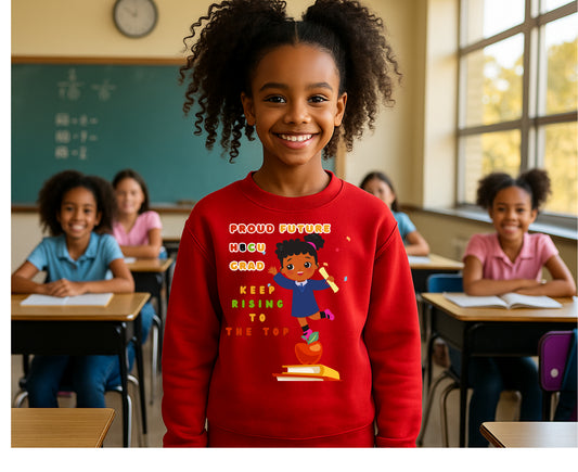 Keep Learning Proud Future HBCU Grad™ Youth Crewneck Sweatshirt for Girls