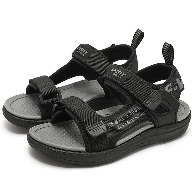 Youth Boys' Breathable Sport Sandals – Hook & Loop