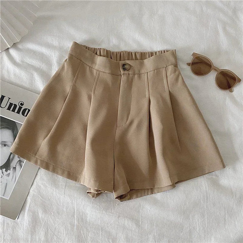 Youth Girls' High Waist Casual Shorts