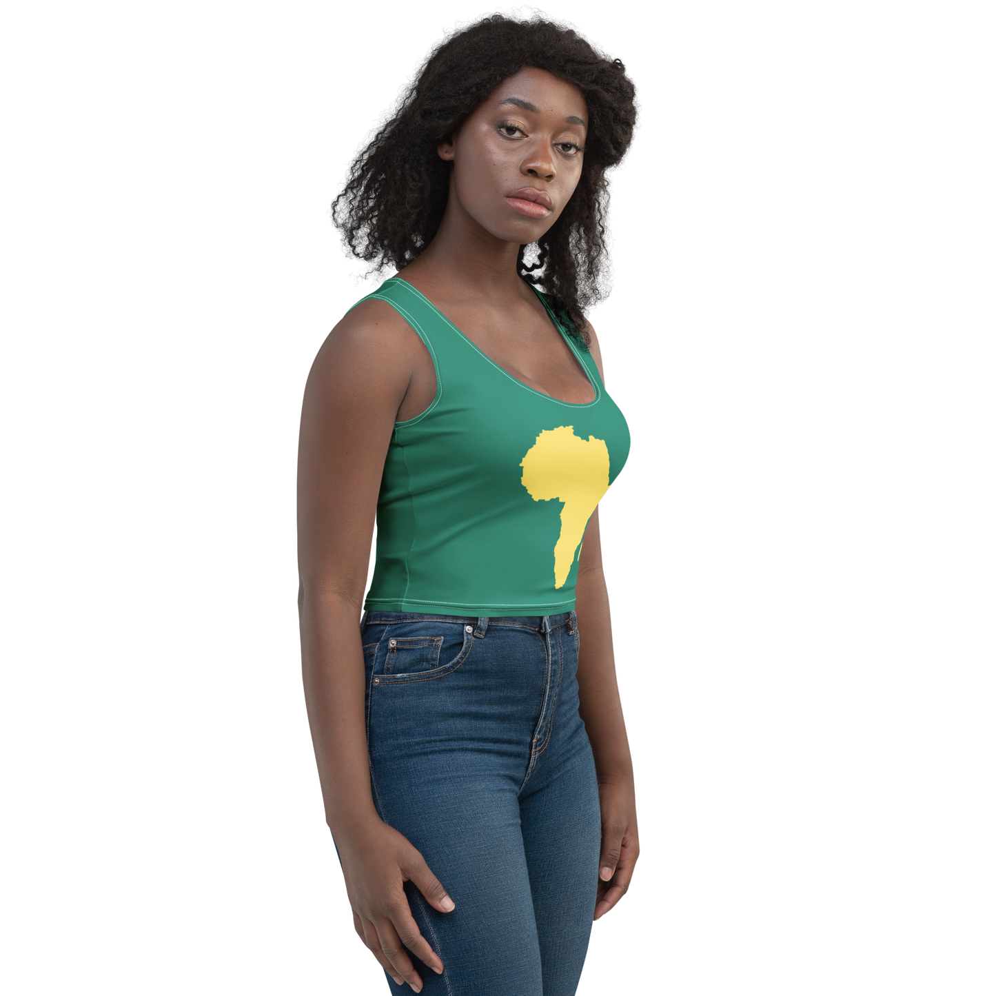 Rooted Heritage Body-Hugging Crop Top