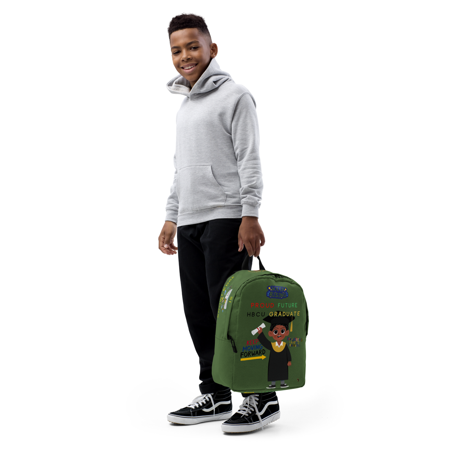 Young Gifted Black Proud Future HBCU Grad Backpack