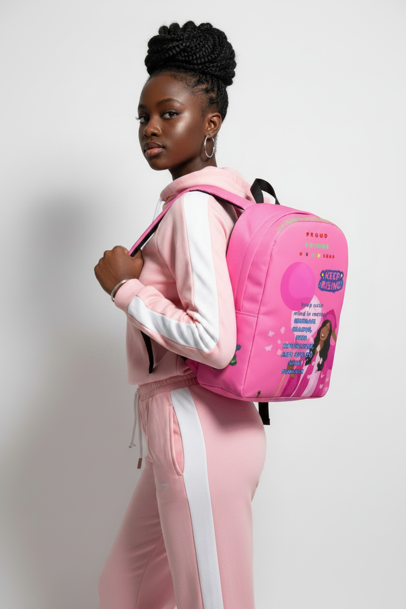 Young Gifted Black Proud Future HBCU Scholar Backpack for Girls