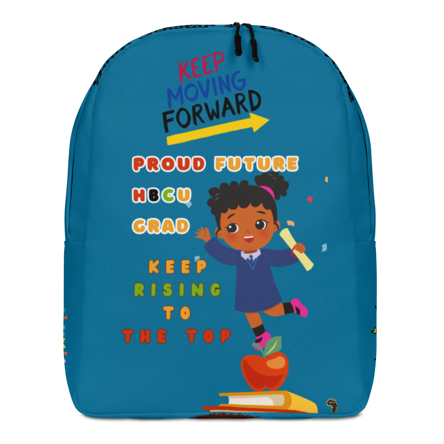 Young Gifted Black Keep Moving Forward Proud Future HBCU Grad Backpack