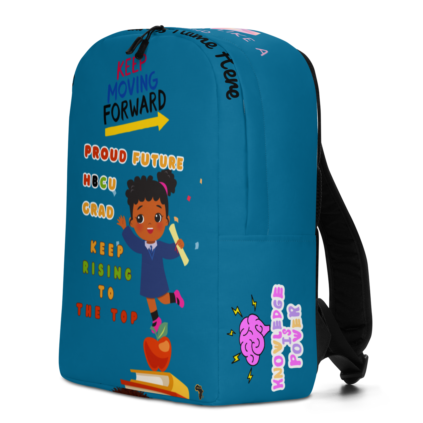 Young Gifted Black Keep Moving Forward Proud Future HBCU Grad Backpack