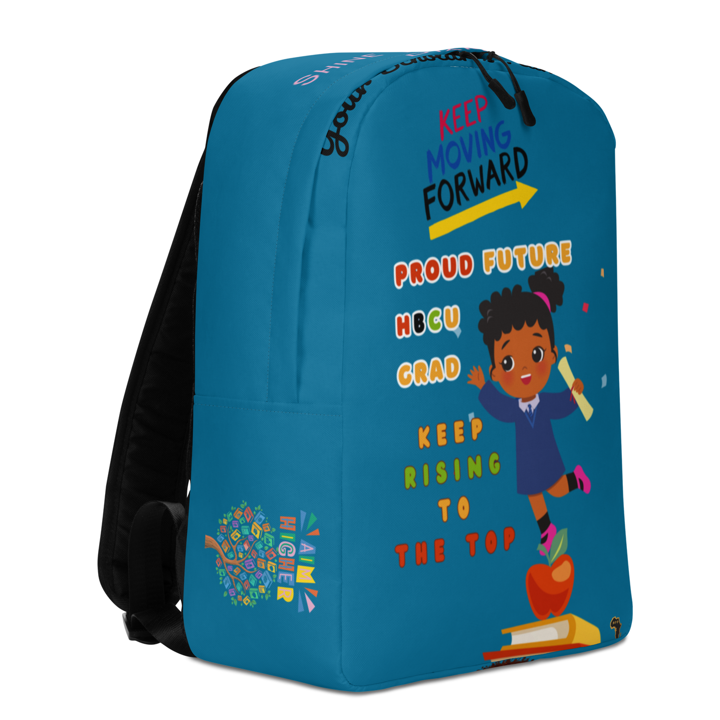 Young Gifted Black Keep Moving Forward Proud Future HBCU Grad Backpack