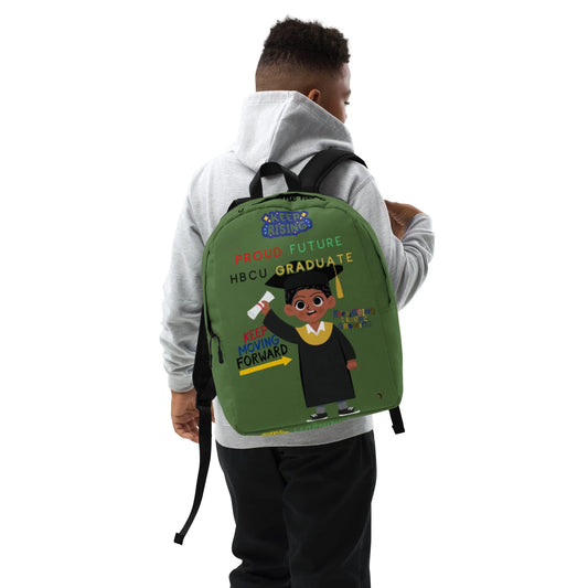 Young Gifted Black Proud Future HBCU Grad Backpack for Boys
