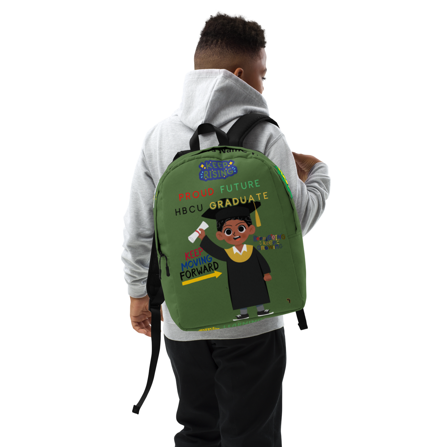 Young Gifted Black Proud Future HBCU Grad Backpack