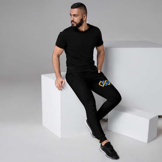 Coordinated Argyle Joggers for Men