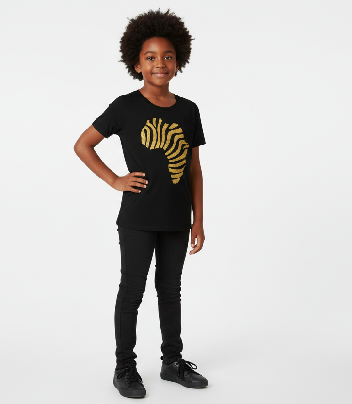 Africa Gold Kids Unisex Tee