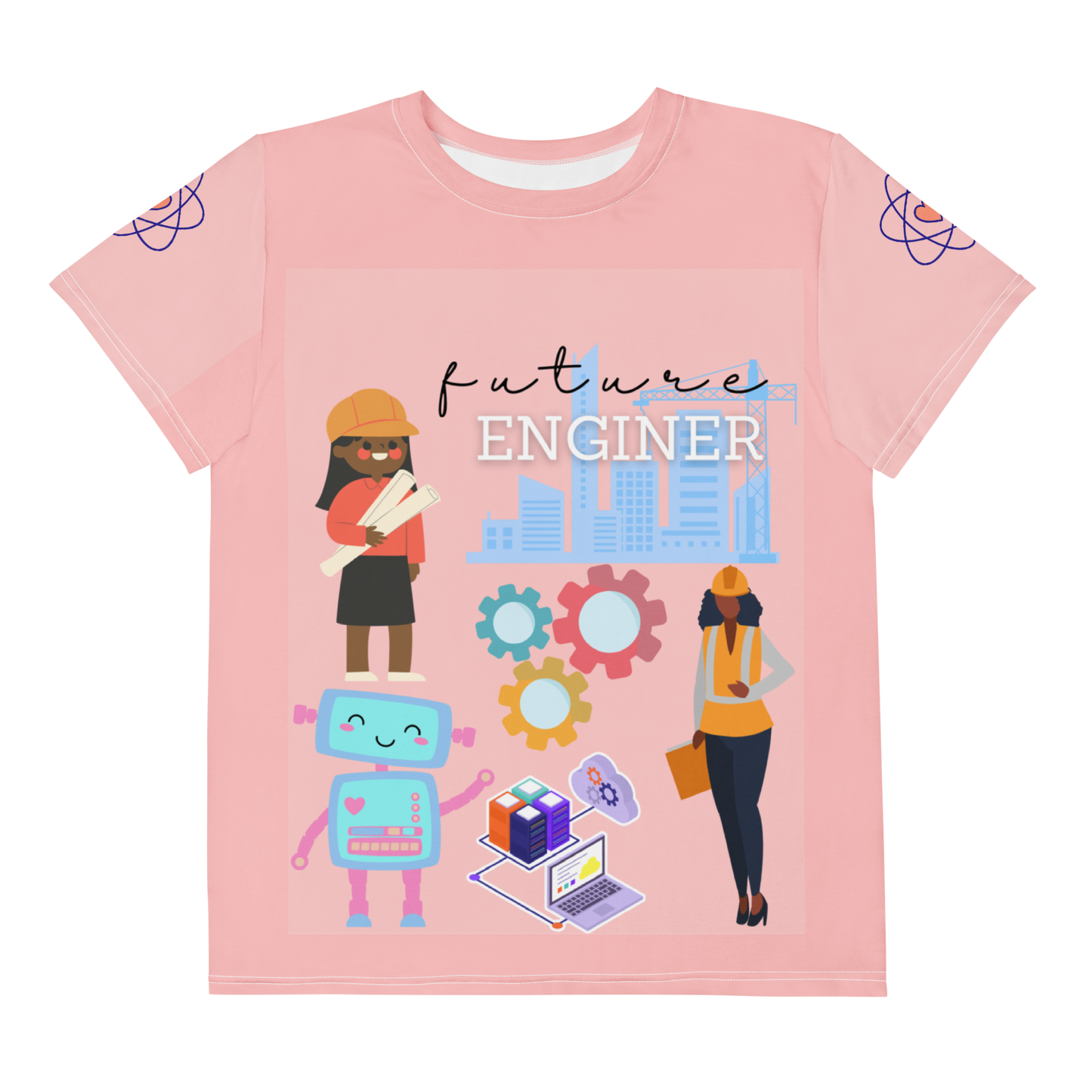 Future Engineer Youth Crewneck Tee for Girls