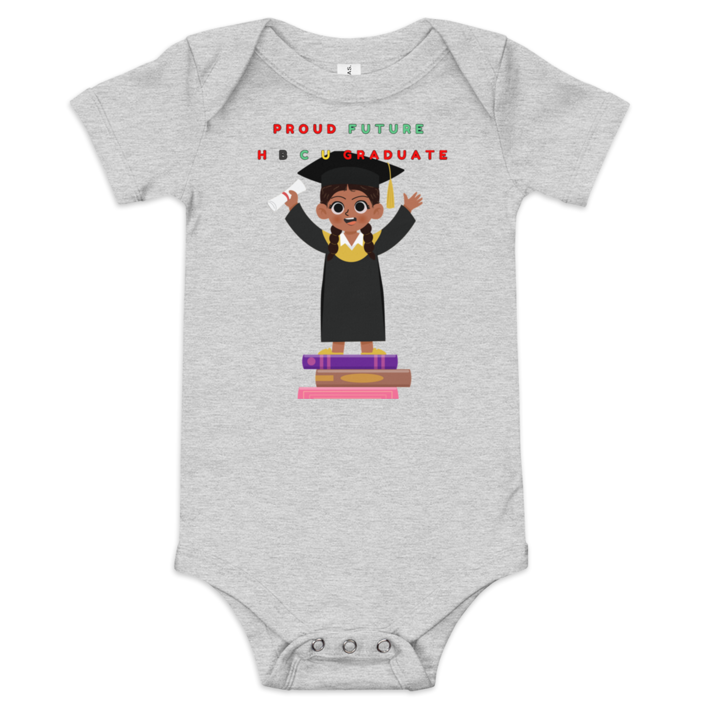 Proud Future HBCU Graduate Short Sleeve Onesie Tee for Girls