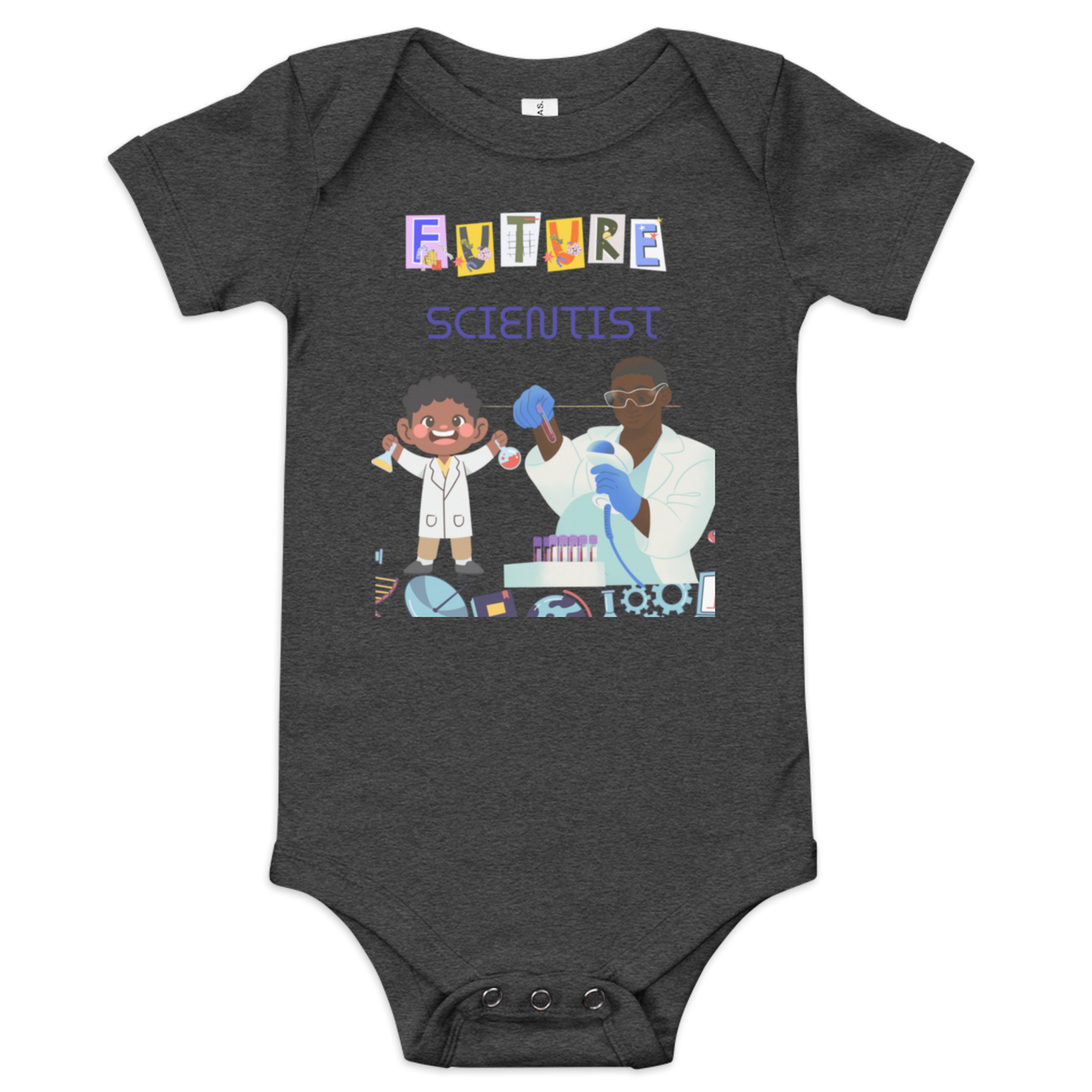 Future Scientist Baby Short Sleeve Onesie for Boys