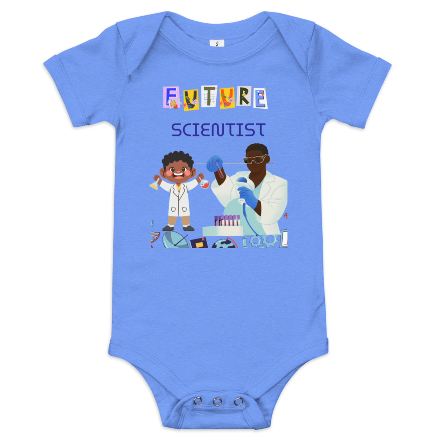 Future Scientist Baby Short Sleeve Onesie for Boys