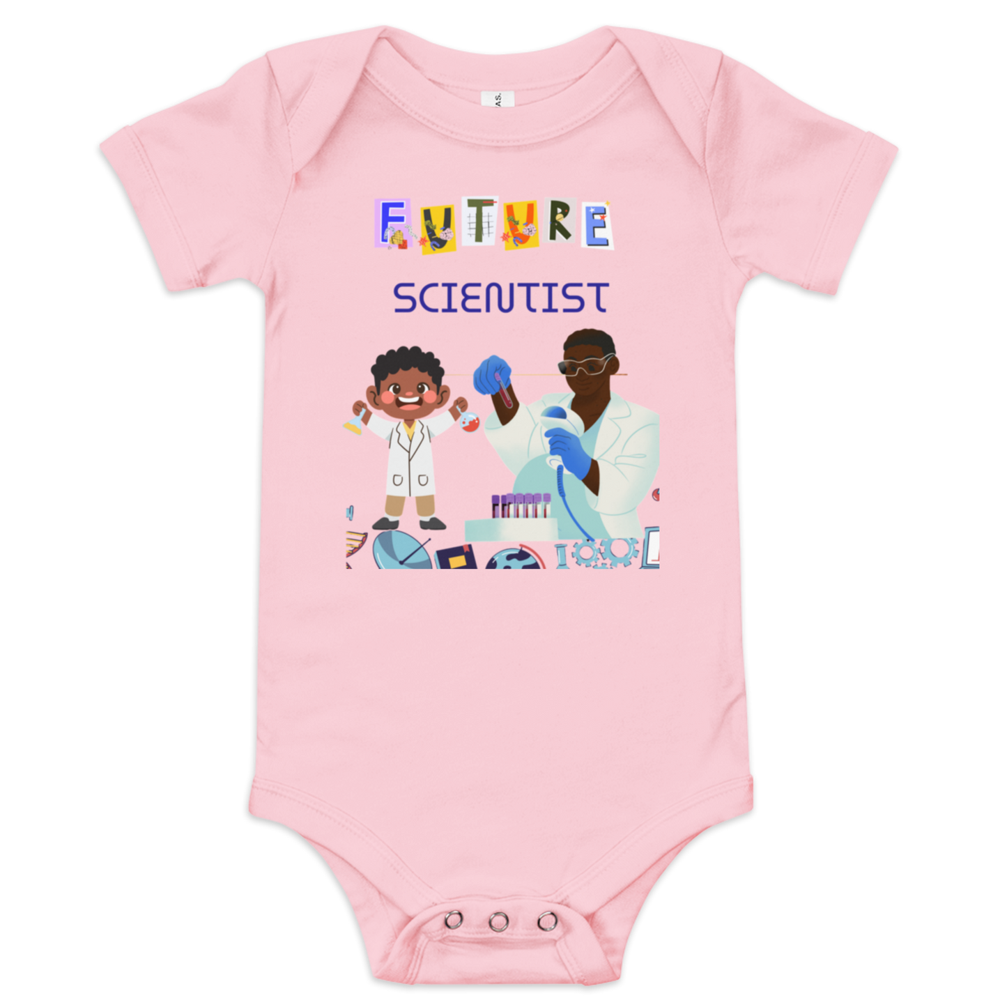 Future Scientist Baby Short Sleeve Onesie for Boys