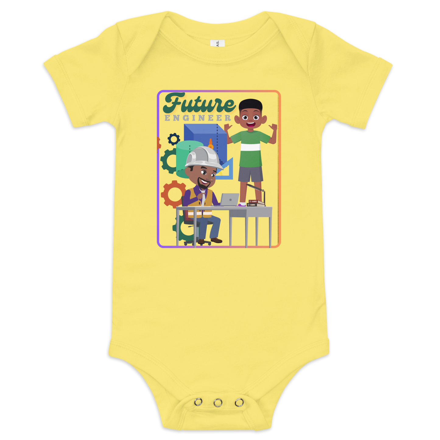 Future Engineer Baby Short Sleeve Onesie for Boys