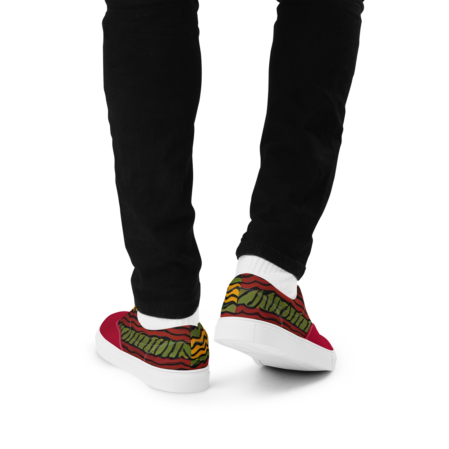 Tribal Lace-Up Canvas Shoes for Men