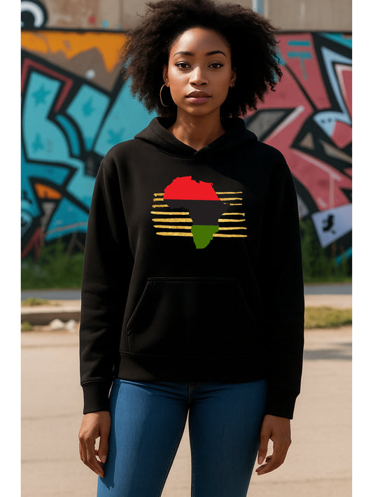 Africa on Gold Unisex Hoodie
