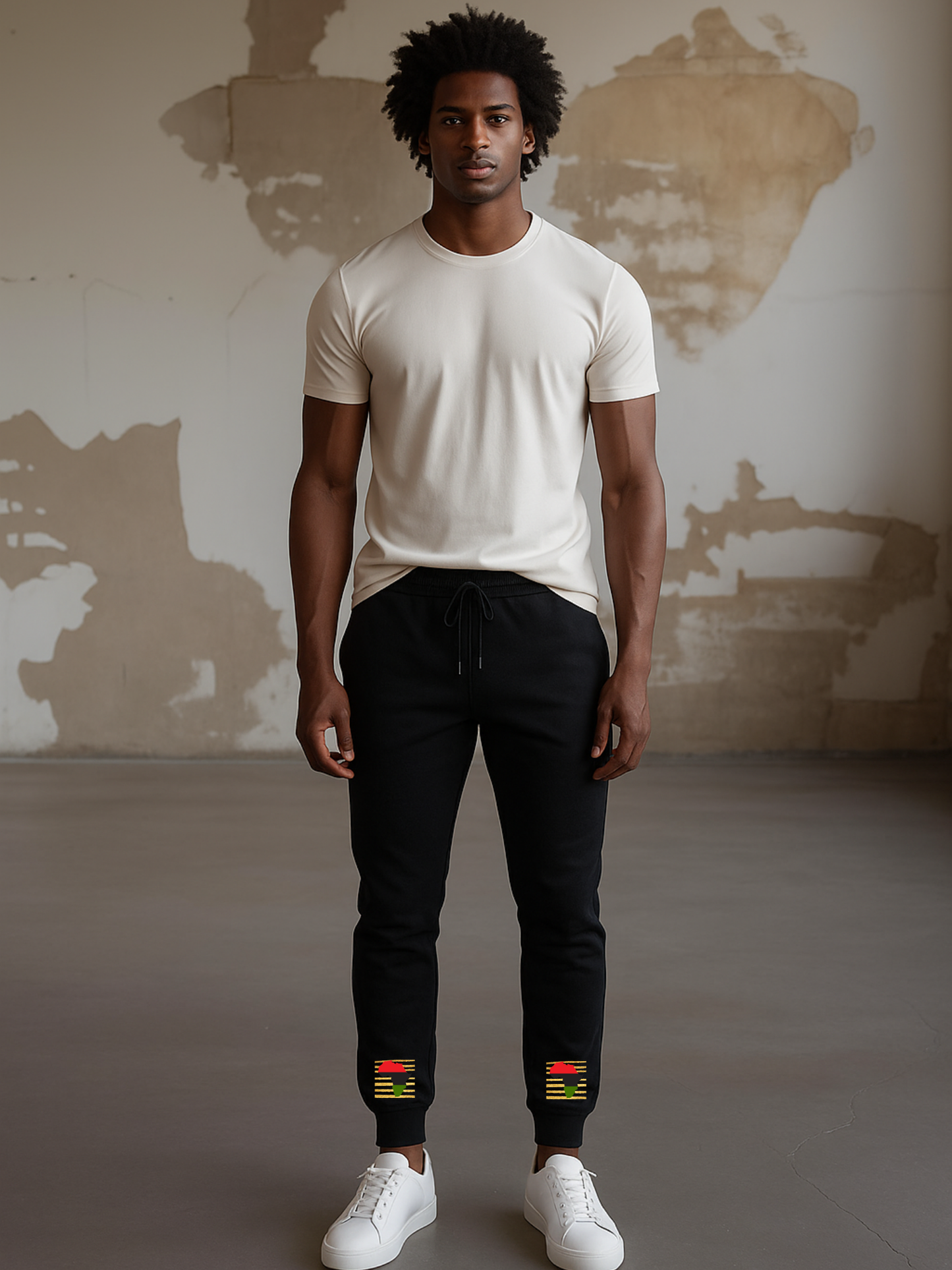 Africa on Gold Unisex Fleece Sweatpants