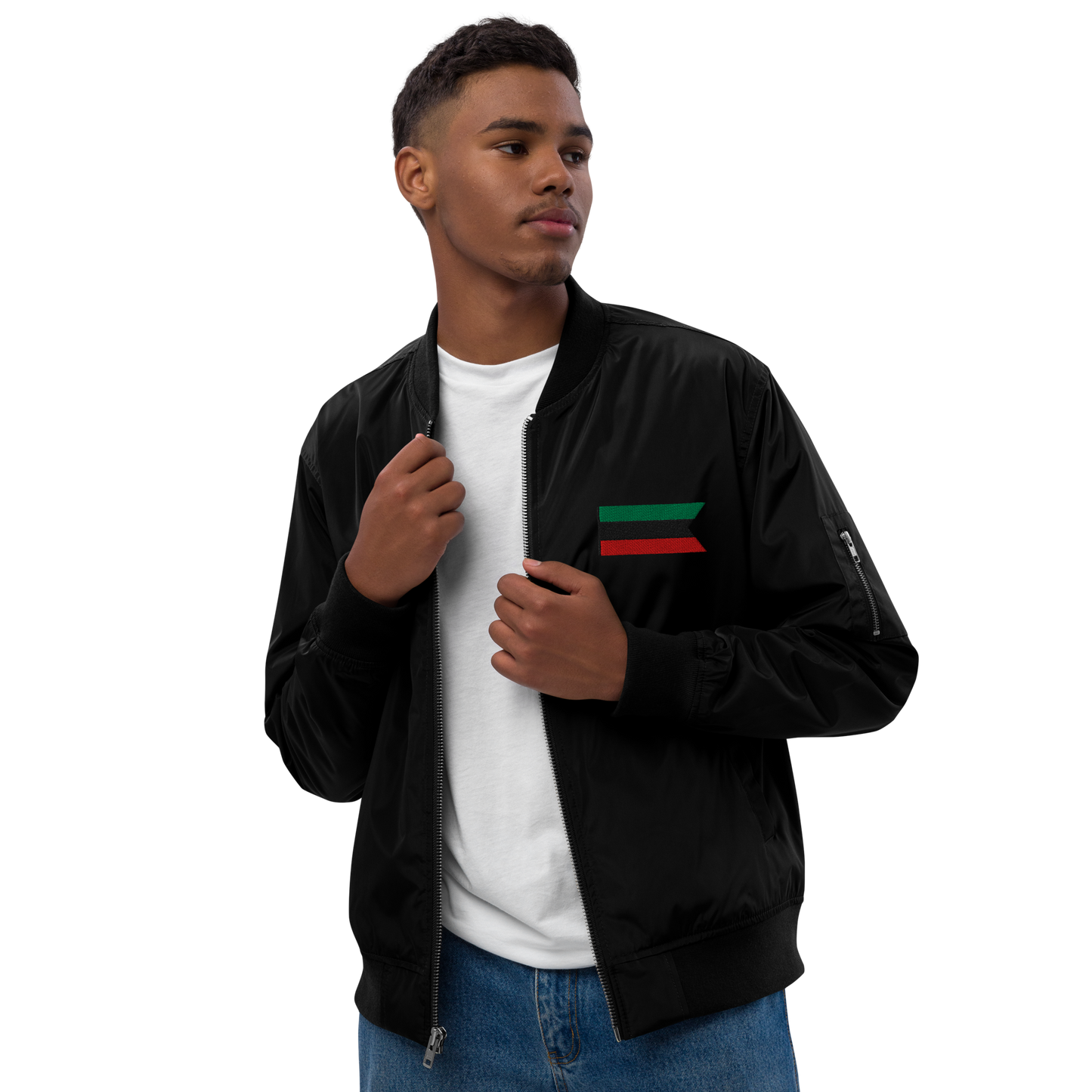 Pan-African Unisex Emblem Premium Recycled Bomber Jacket