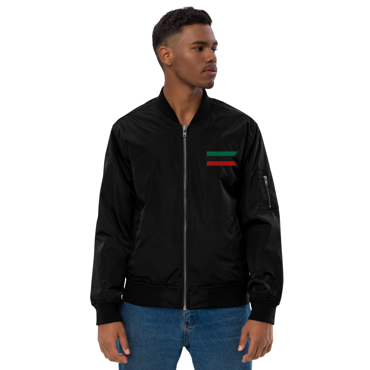 Pan-African Unisex Emblem Premium Recycled Bomber Jacket
