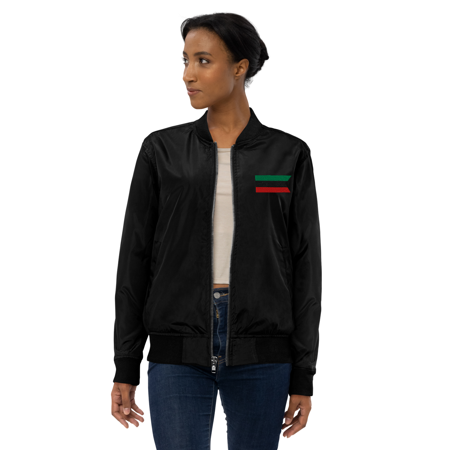 Pan-African Unisex Emblem Premium Recycled Bomber Jacket