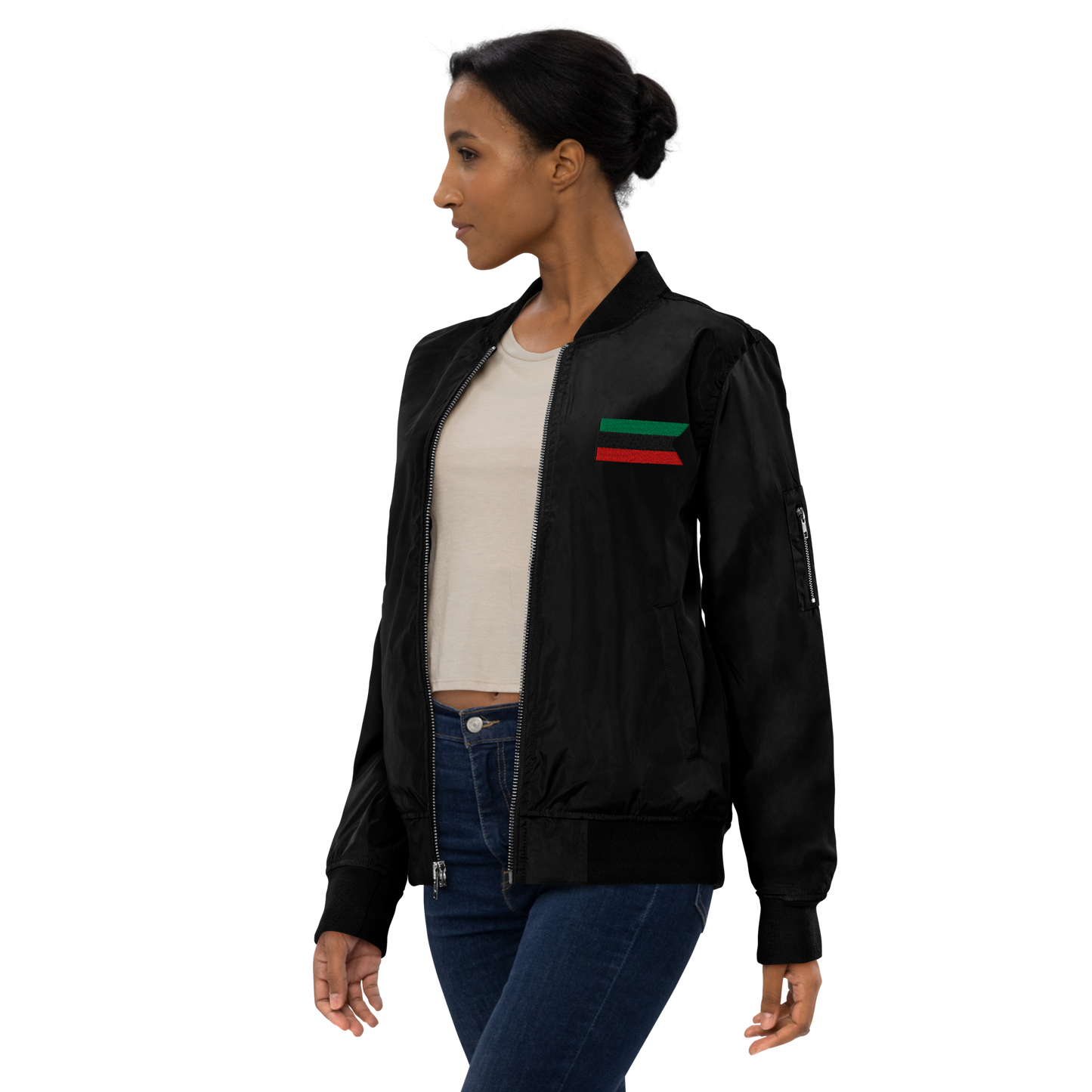 Pan-African Unisex Emblem Premium Recycled Bomber Jacket