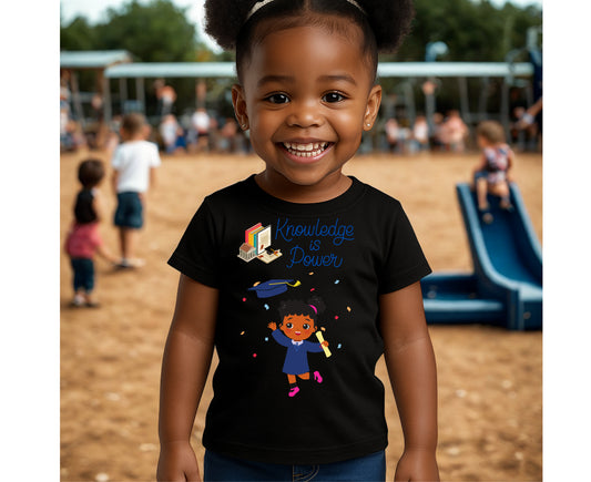 Knowledge Is Power Baby Jersey Tee for Girls