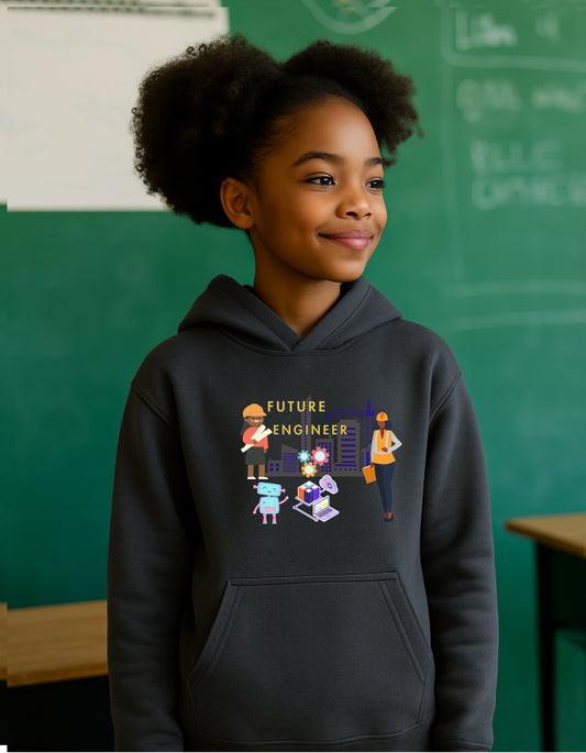 Future Engineer Youth  Hoodie for Girls