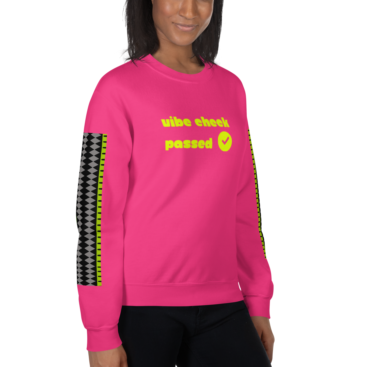 Check the Vibe Sweatshirt – “Vibe Check Passed”