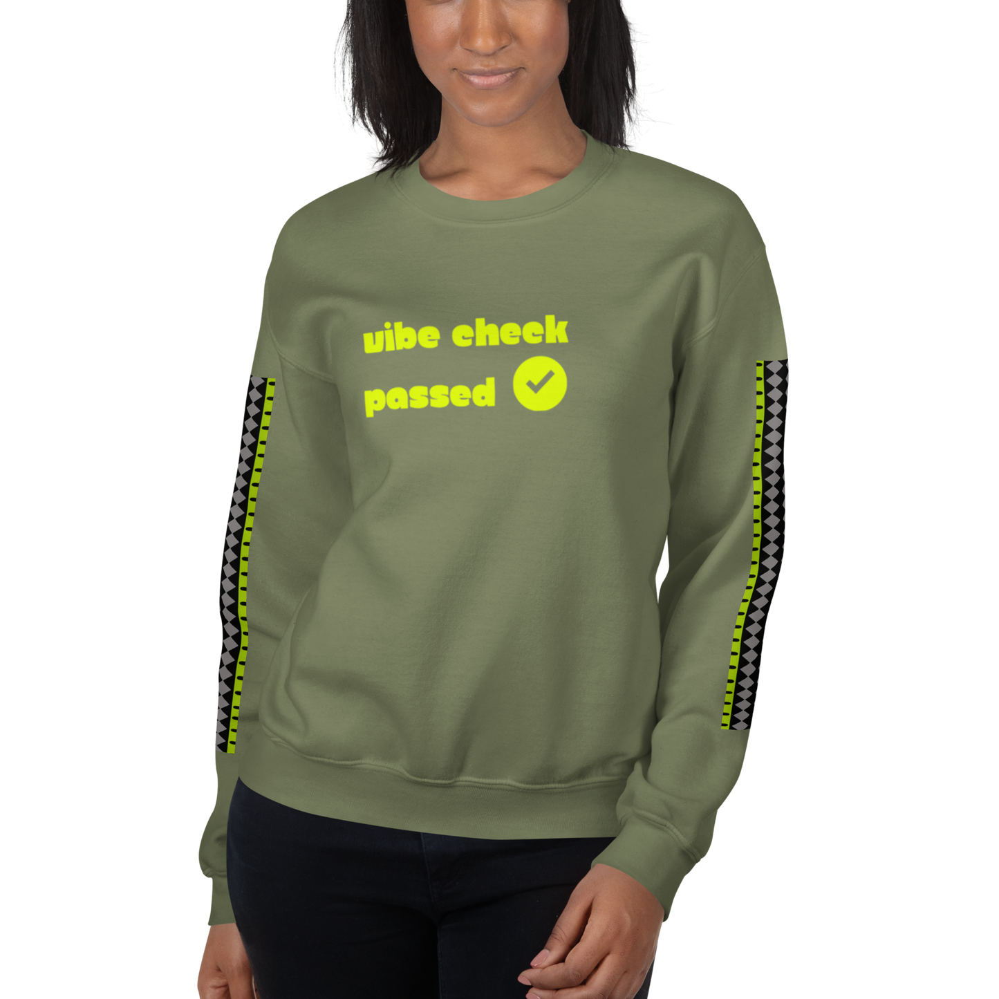 Check the Vibe Sweatshirt – “Vibe Check Passed”