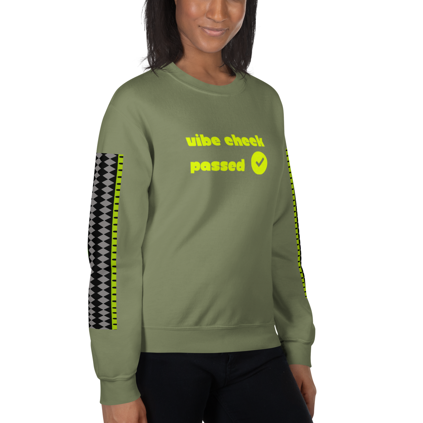 Check the Vibe Sweatshirt – “Vibe Check Passed”
