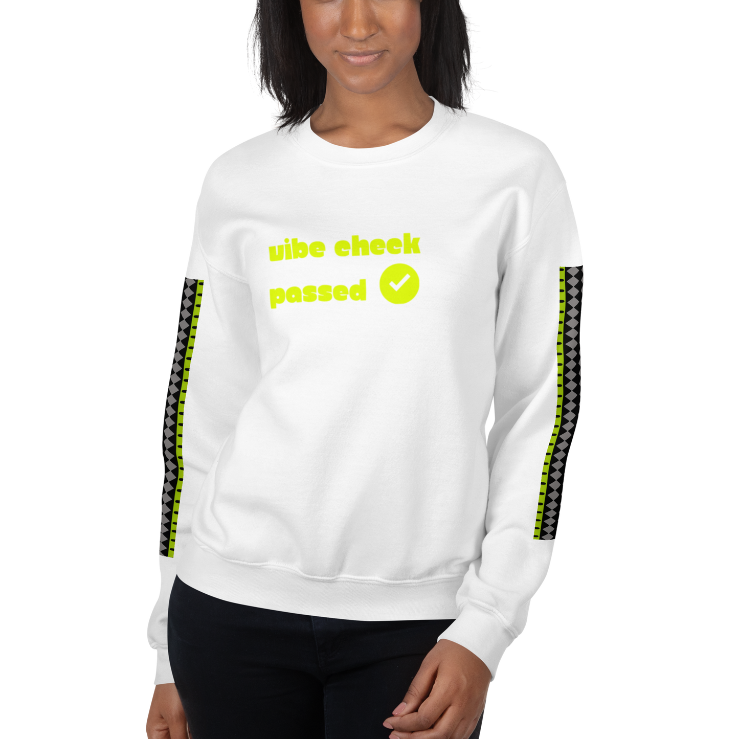 Check the Vibe Sweatshirt – “Vibe Check Passed”