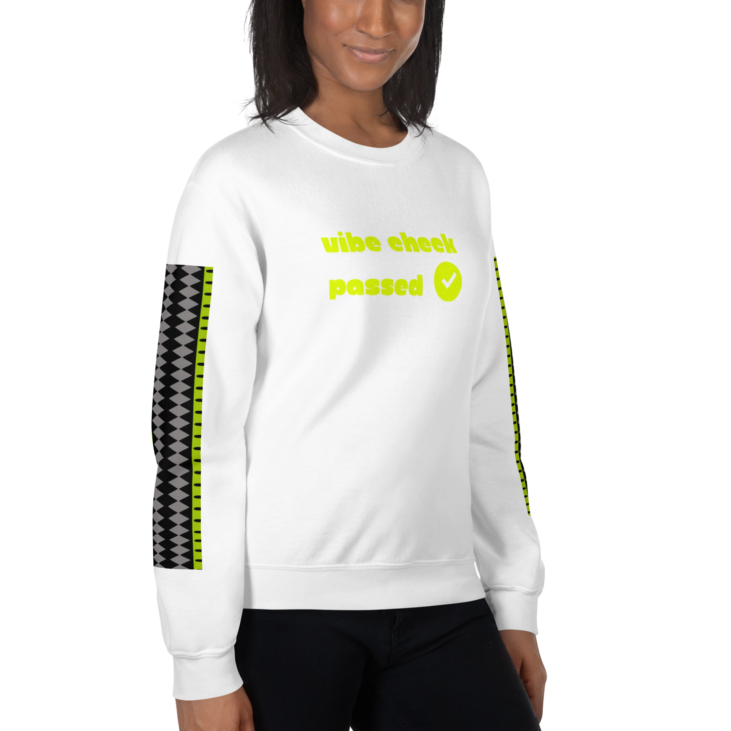 Check the Vibe Sweatshirt – “Vibe Check Passed”