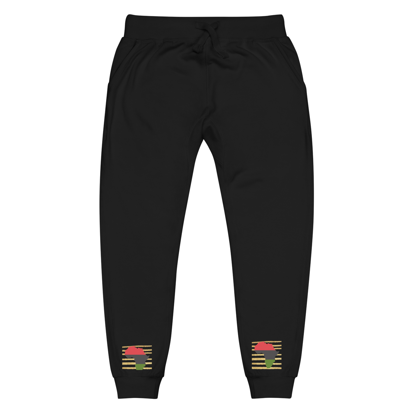 Africa on Gold Unisex Fleece Sweatpants